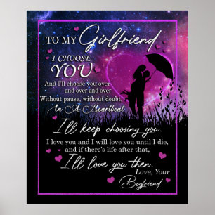 Poster Personnalisé Pour Ma Fille Ami De BoyFriend