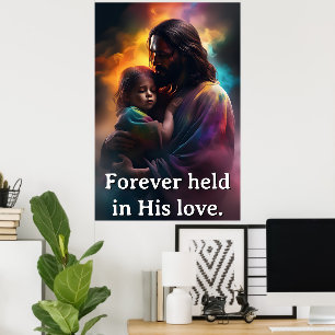 Poster Personnalisé Pour Toujours Tenu Dans Son Amour