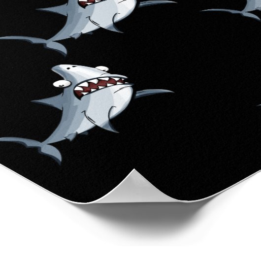 POSTER PERSONNALISÉ "SHARK ATTACK" (Coin)