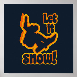 Poster personnalisé Snowboard