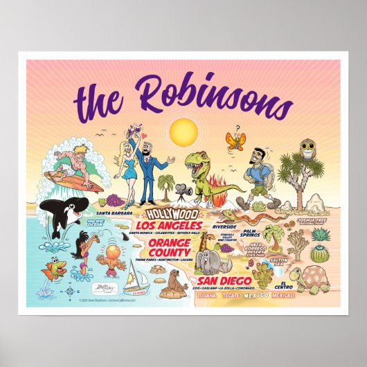 Poster personnalisé SoCal Dream (Devant)