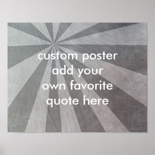 poster personnalisé sunburst ajouter votre citatio