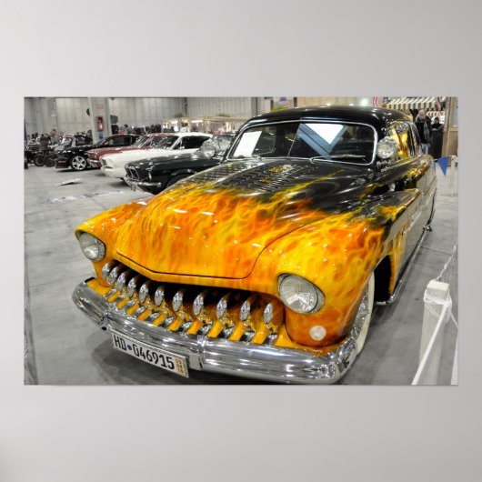 Poster personnalisé sur véhicule incendie (Devant)