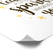 Poster Personnalisé Toujours Laisser Un Citation Un Peu É (Coin)