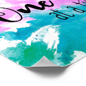 Poster Personnalisé 'Un jour à la fois' disant avec nom (Coin)