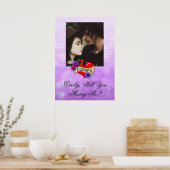 Poster Personnalisé Veux-tu m'épouser (Cuisine)