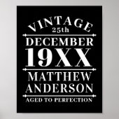 Poster Personnalisé Vintage à la perfection (Devant)
