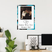 Poster personnalisé Will You Marry Me (Bureau à domicile)