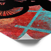 Poster Personnaliser BMX Rusty Grunge (Coin)