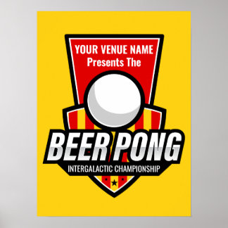 Poster Personnaliser ce logo Beer Pong