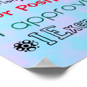 Poster Personnaliser cette déclaration biologique (Coin)