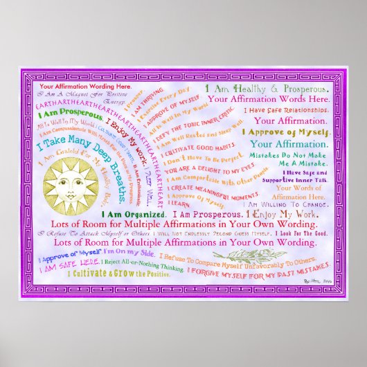 Poster Personnaliser de cette déclaration Sunrise (Devant)