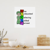 Poster Personnaliser de l'affiche de l'INFIRMIÈRE chirurg (Cuisine)