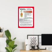 Poster Personnaliser de l'affiche sur les dangers de la d (Bureau à domicile)