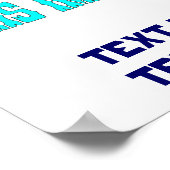 Poster Personnaliser de l'équipe de Modèle de baseball (Coin)