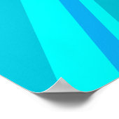 Poster Personnaliser Drapeau Union Jack Turquoise (Coin)