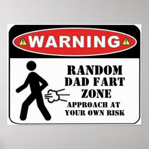Poster Personnaliser drôle fart blague papa père do-it-yo