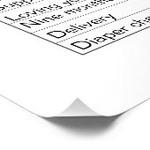 Poster Personnaliser Fête des Mères Facture personnalisée (Coin)