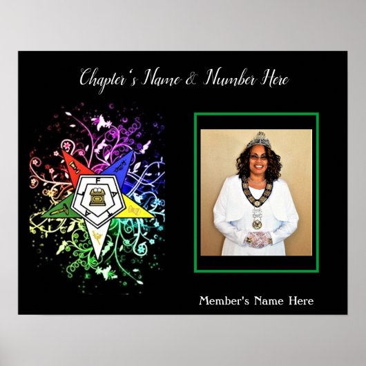 Poster Personnaliser la photo Etoile Orientale (Devant)