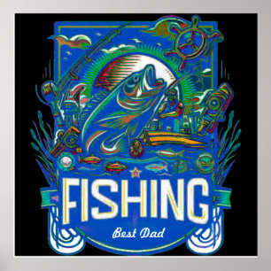 Poster Personnaliser l'affiche de pêche