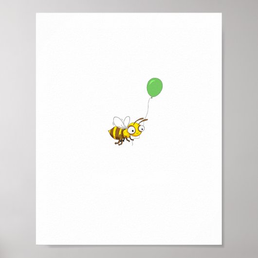 Poster Personnaliser l'anniversaire de Bumble bee (Devant)