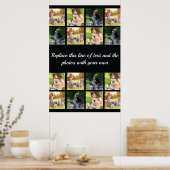 Poster Personnaliser le collage photo et l'affiche texte (Cuisine)