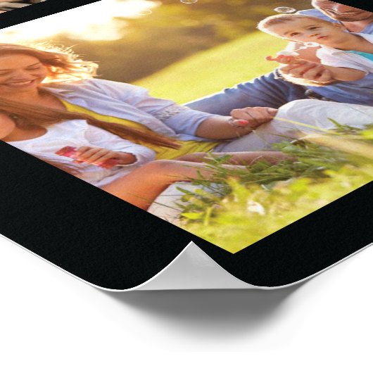 Poster Personnaliser le collage photo et l'affiche texte (Coin)