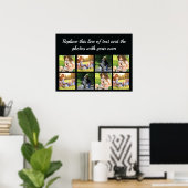 Poster Personnaliser le collage photo et l'affiche texte (Bureau à domicile)