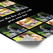 Poster Personnaliser le collage photo et le texte Coque-M (Coin)