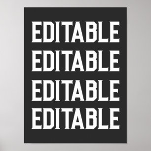 Poster Personnaliser le texte de grandes polices personna