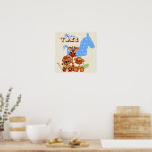 Poster Personnaliser les gros bébés de la jungle en toile (Cuisine)