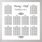 Poster PERSONNALISER les sièges | Fonction Fiançailles Ma (Devant)