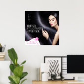 Poster Personnaliser Licence Hair Stylist Recherché Appli (Bureau à domicile)