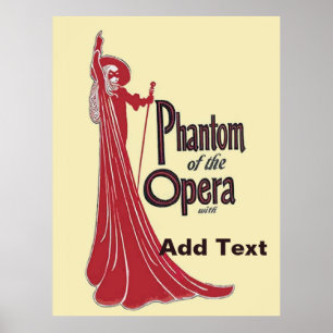 Poster Personnaliser l'opéra Vintage