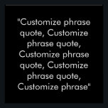 Poster Personnaliser phrase citation élégant noir blanc<br><div class="desc">Personnaliser phrase citation élégant noir blanc Personnaliser Poster,  personnaliser avec le nom,  phrase ou texte</div>