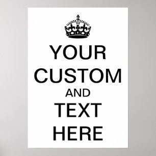 Poster Personnalisez Conserver le calme et continuer