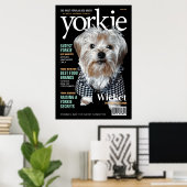 Poster Personnalisez-Le ! Yorkie Mag (Bureau à domicile)