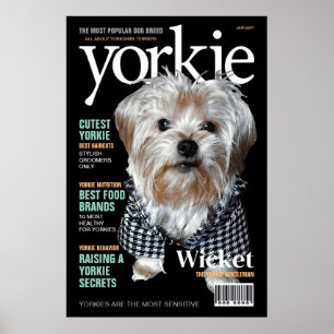 Poster Personnalisez-Le ! Yorkie Mag