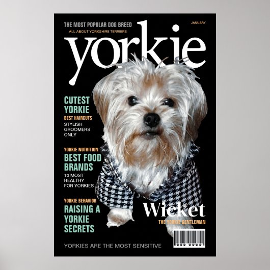 Poster Personnalisez-Le ! Yorkie Mag (Devant)