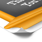 Poster Personnalisez votre journée de remerciement pour u (Coin)