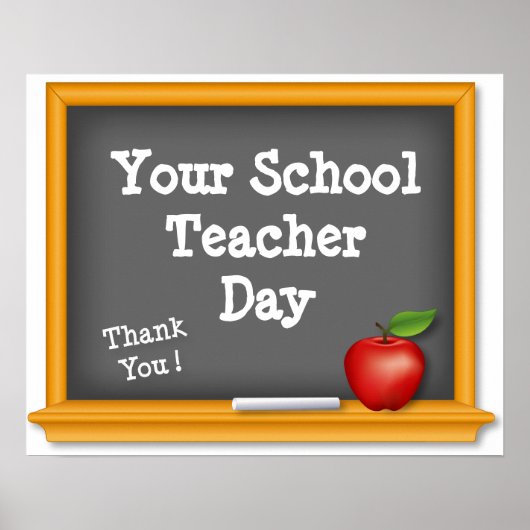 Poster Personnalisez votre journée de remerciement pour u (Devant)