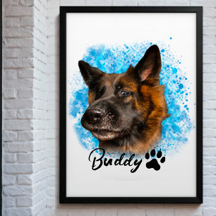 Poster Personnalisez Votre Propre Photo De Chien Animal p