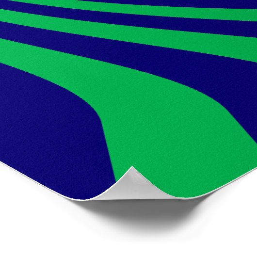 Poster Personnalized Keep Calm Blue and Green with a Twis (Coin)