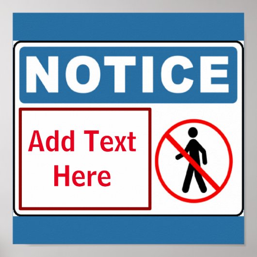 Poster Personne autorisée, ajouter du texte, signer (Devant)