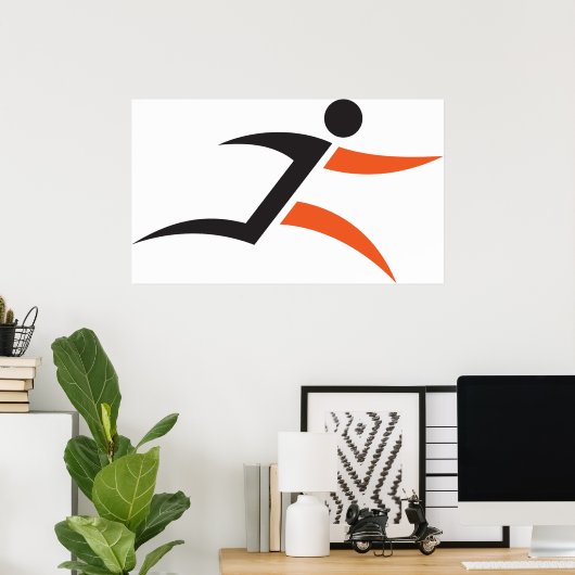 Poster Personne exécutant la conception (Bureau à domicile)