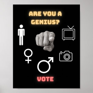 Poster Personne Femme Homme Appareil photo Télévision 
