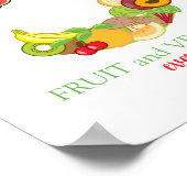 Poster Personne formatrice Alimentation saine alimentatio (Coin)