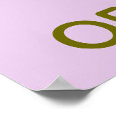 Poster PERSONNE HAUTEMENT SENSIBLE Traits Words Design (Coin)