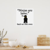 Poster Personne N'A Jamais Dit : Les Ninjas Sont La Respo (Cuisine)