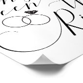 Poster Personne n'a vu les anneaux Processionnel Mariage (Coin)